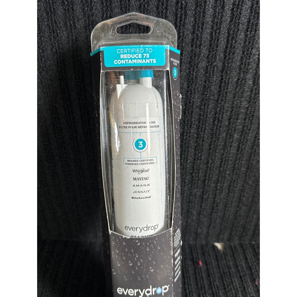 EveryDrop by Whirlpool Refrigerator Water Filter 3 Single Pack - Picture 2 of 7